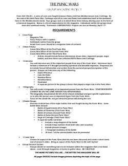 the punic wars - Kyrene School District