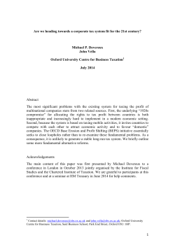 Are we heading towards a corporate tax system fit for the 21st century?
