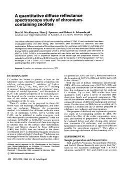 A quantitative diffuse reflectance spectroscopy study of chromium