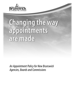 Changing the Way Appointments are Made