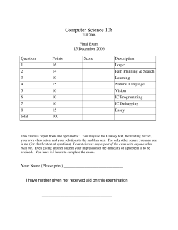 here. - Williams College Computer Science