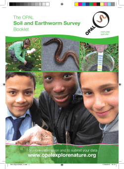 Soil and Earthworm Survey Booklet