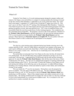 Trained In Terre Haute - Wabash Valley Road Runners