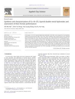 Synthesis and characterization of Co&ndash;Al&ndash;CO3 layered double