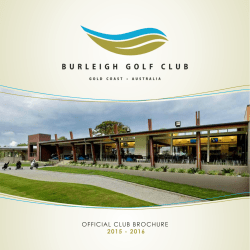 Official club brOchurE 2015 - 2016
