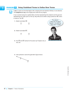 The endpoint is where the ray begins? Shouldn`t it be called the