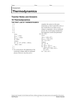 Thermodynamics