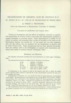 deamination of aspartic acid by proteus x-19
