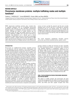 Peroxisome membrane proteins