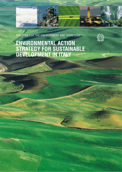 environmental action strategy for sustainable development in italy
