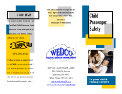 Child Passenger Safety Brochure