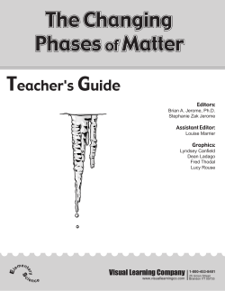 The Changing Phases of Matter
