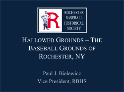 HALLOWED GROUNDS &ndash; THE BASEBALL