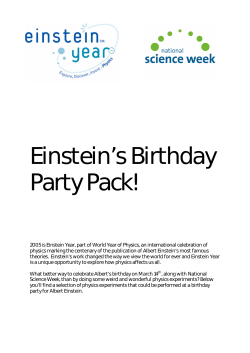 Einstein`s Birthday Party Pack!