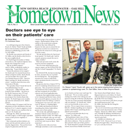 Doctors see eye to eye on their patients` care