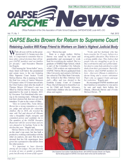 OAPSE &ndash; AFSCME