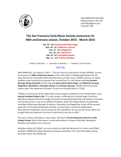 Read the press release for the SFEMS 2015&ndash;16 concert series here!