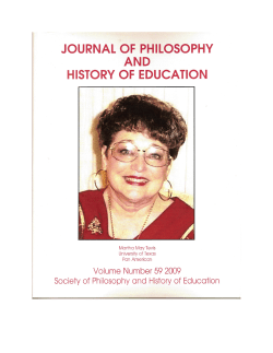 JOPHE, Volume 59,2009 from SOPHE 2008