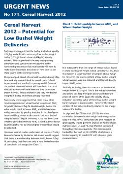 urgent news - Trouw Nutrition GB
