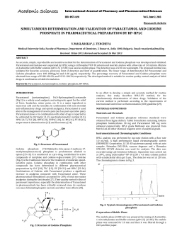 simultaneous determination and validation of paracetamol and
