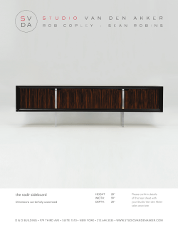 the nadir sideboard - Studio Van Den Akker