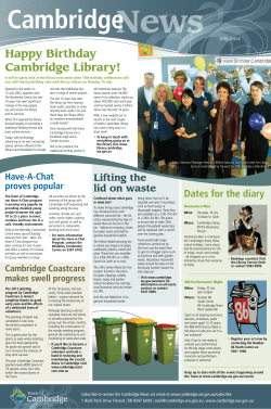 Happy Birthday Cambridge Library!