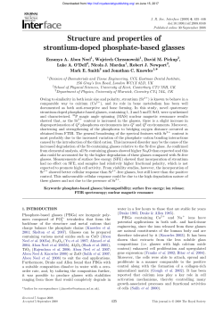 Structure and properties of strontium-doped phosphate