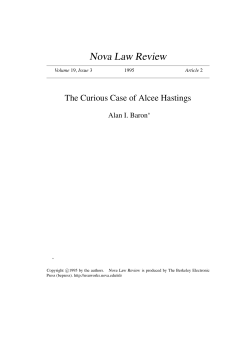 The Curious Case of Alcee Hastings