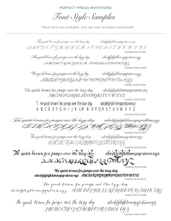 Fonts - Perfect Press