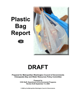 Plastic Bag Report