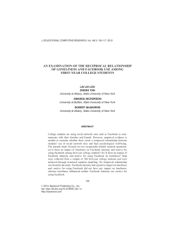 an examination of the reciprocal relationship of loneliness and