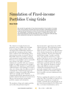 Simulation of Fixed-income Portfolios Using Grids