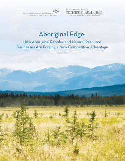 Aboriginal Edge - Canadian Chamber of Commerce