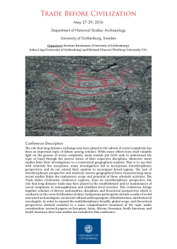 Trade Before Civilization