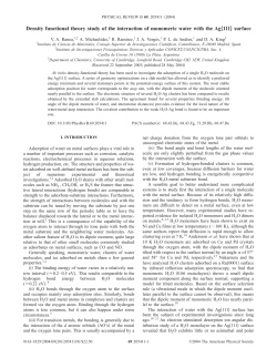 Density functional theory study of the interaction of monomeric