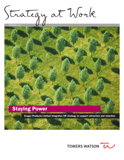 Kruger Products uses employee survey and new HR strategy to