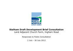 Stalham Land Draft Adjace Devel ent Chu opme urch Fa nt Brie arm