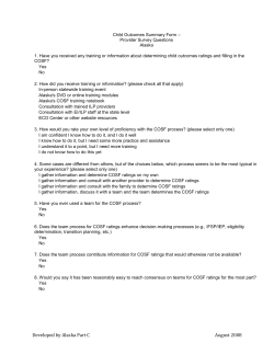 Implementation Survey - The Early Childhood Technical Assistance