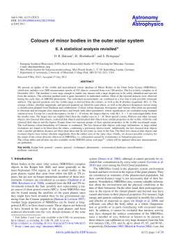 Colours of minor bodies in the outer solar system