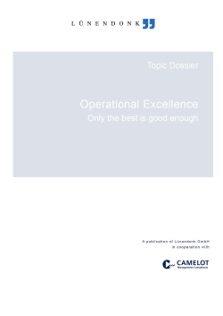 Operational Excellence - Camelot
