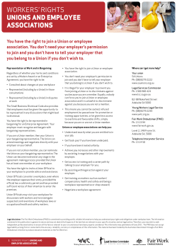 Workers` rights Unions and EmployEE associations