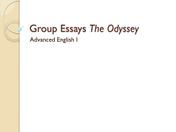 Group Essays The Odyssey