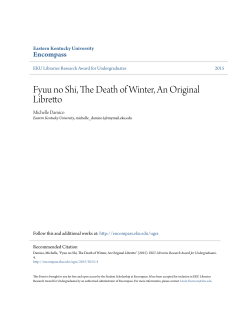 Fyuu no Shi, The Death of Winter, An Original - Encompass