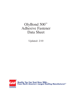 OlyBond 500&trade; Adhesive Fastener