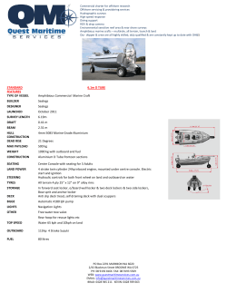 Marine Craft Specs - Quest Maritime Services