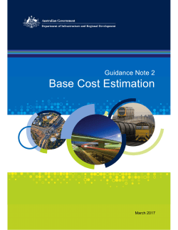 Base Cost Estimation - Infrastructure Investment