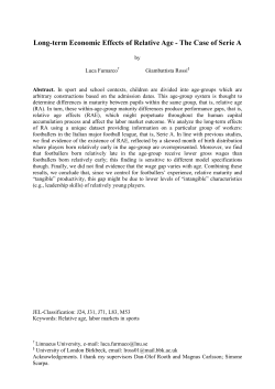 Long-term Economic Effects of Relative Age