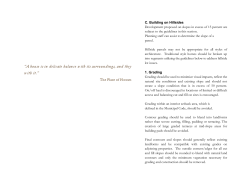 Chapter 4 Amended for hillsides