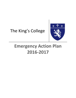 Emergency Action Plan 2016-2017