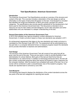 American Government - Ohio Assessment Systems